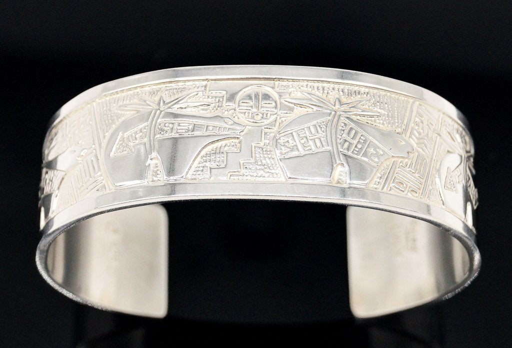 Vintage Carolyn Pollack Relios RMT Storyteller Sterling Silver Bracelet | Jewelry > Bracelets | Wiccan Center