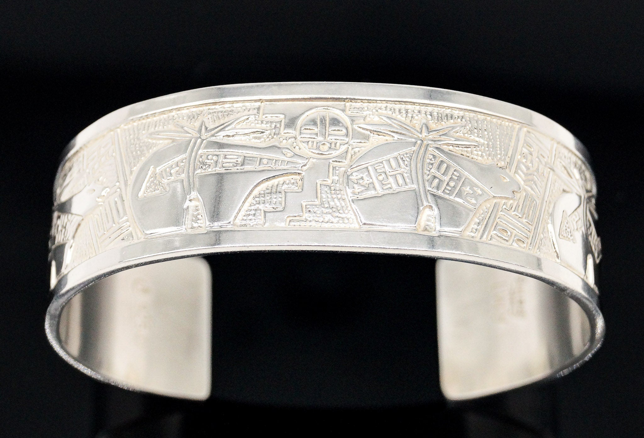 Vintage Carolyn Pollack Relios RMT Storyteller Sterling Silver Bracelet | Jewelry > Bracelets | Wiccan Center