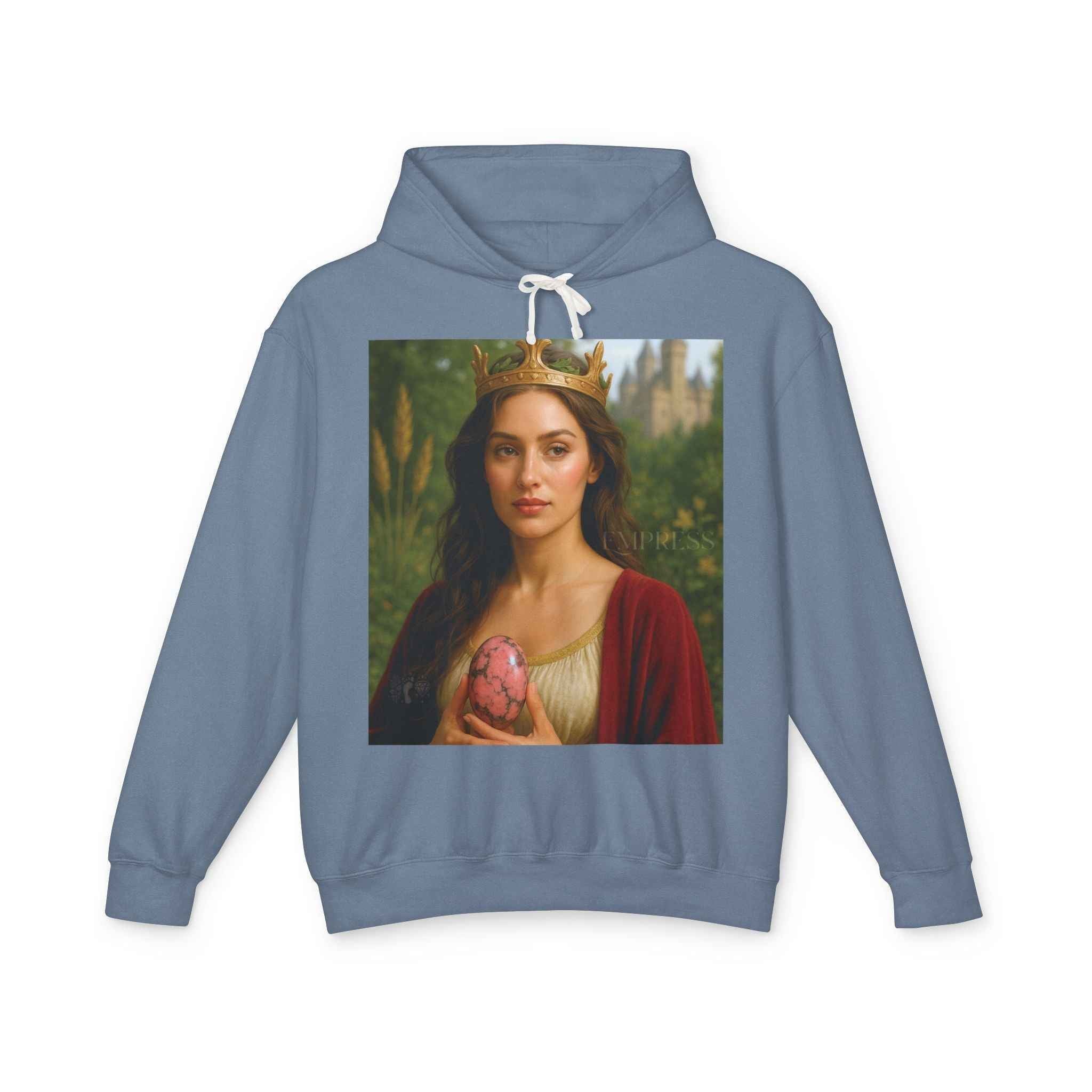 Empress Rhodonite Unisex Lightweight Hooded Sweatshirt | Hoodie | Wiccan Center