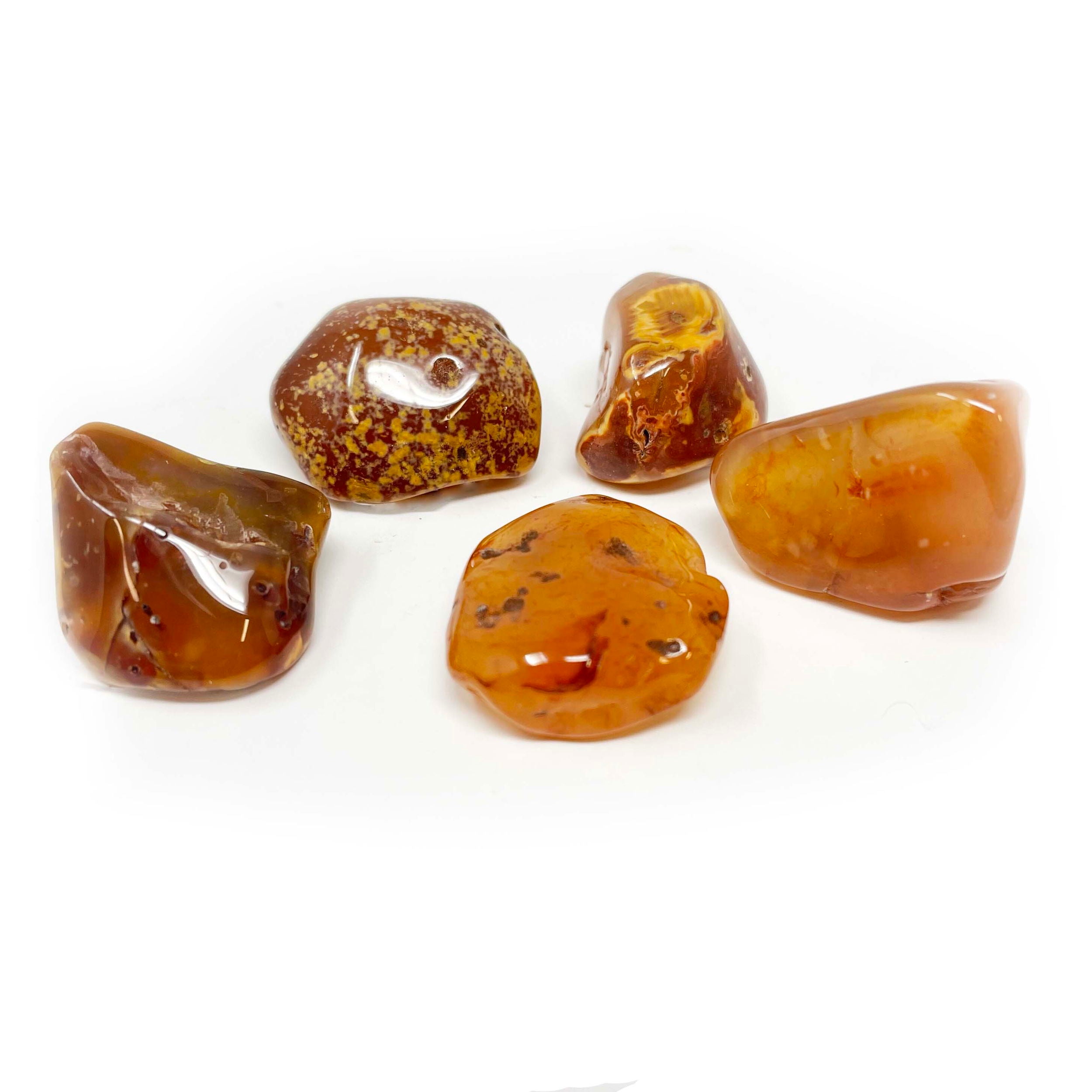 Tumbled Carnelian Agate (Singles) | Crystals & Minerals > Specimens | Wiccan Center