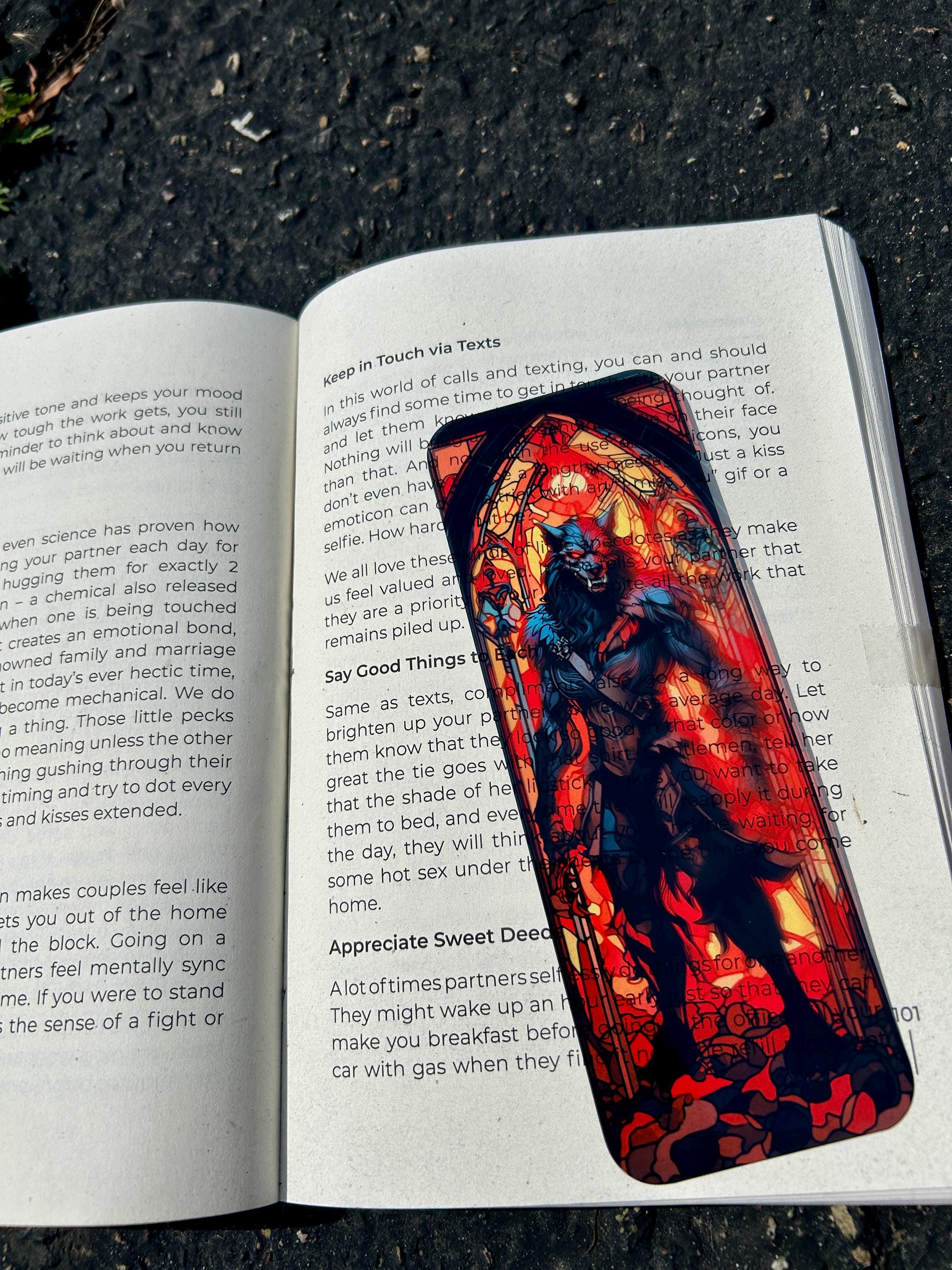 Demon Werewolf from Hell Bookmark – Dark Fantasy Horror Art, Gothic Beast Design, Spooky Book Lover Gift for Supernatural Fans | | Wiccan Center