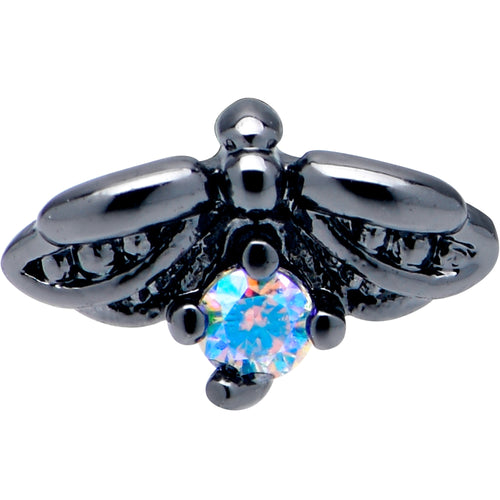 16G 1/4 Blue Gem Black Gothic Butterfly Cartilage Tragus Earring | CARTILAGE Tragus | Wiccan Center