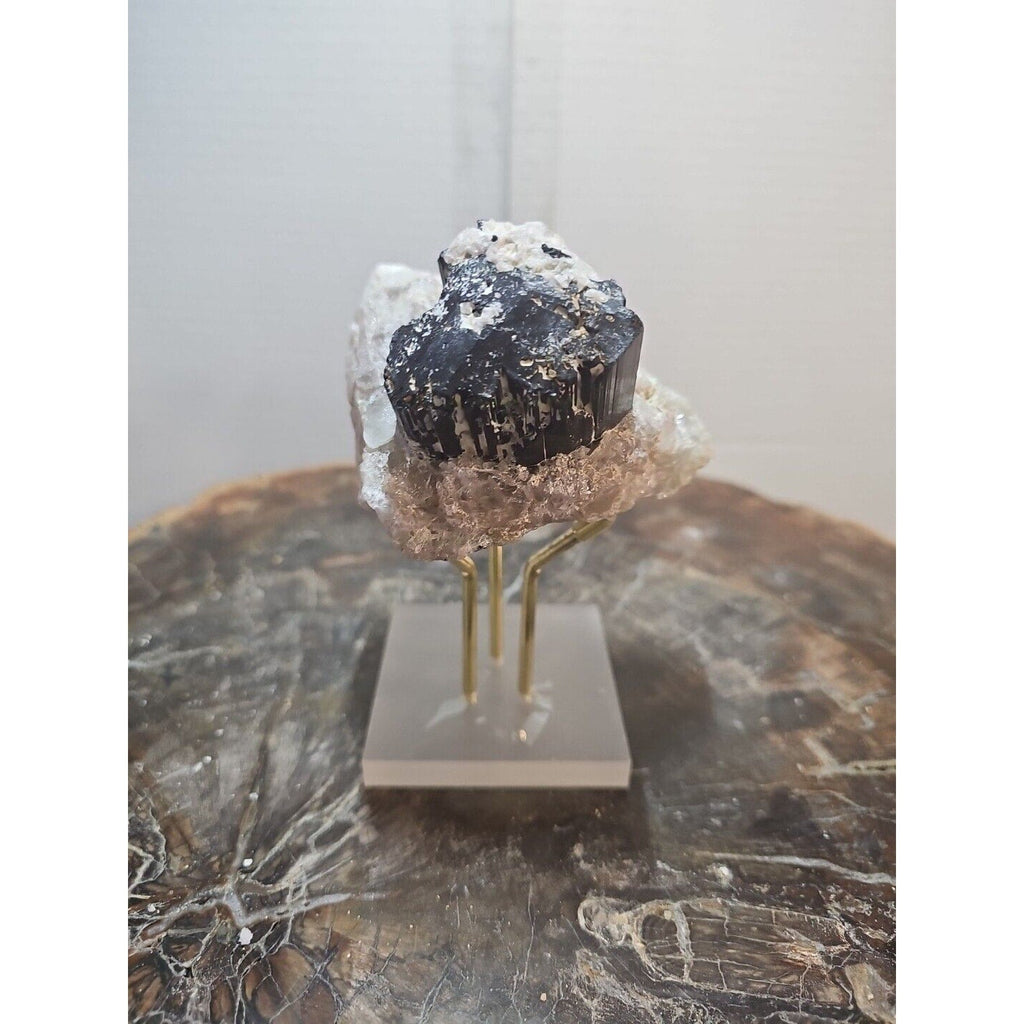 Black Tourmaline Raw Mineral Specimen — 1.11 lbs, Rough Natural Crystal | CrystalCloud Company | Mineral Specimens | Wiccan Center