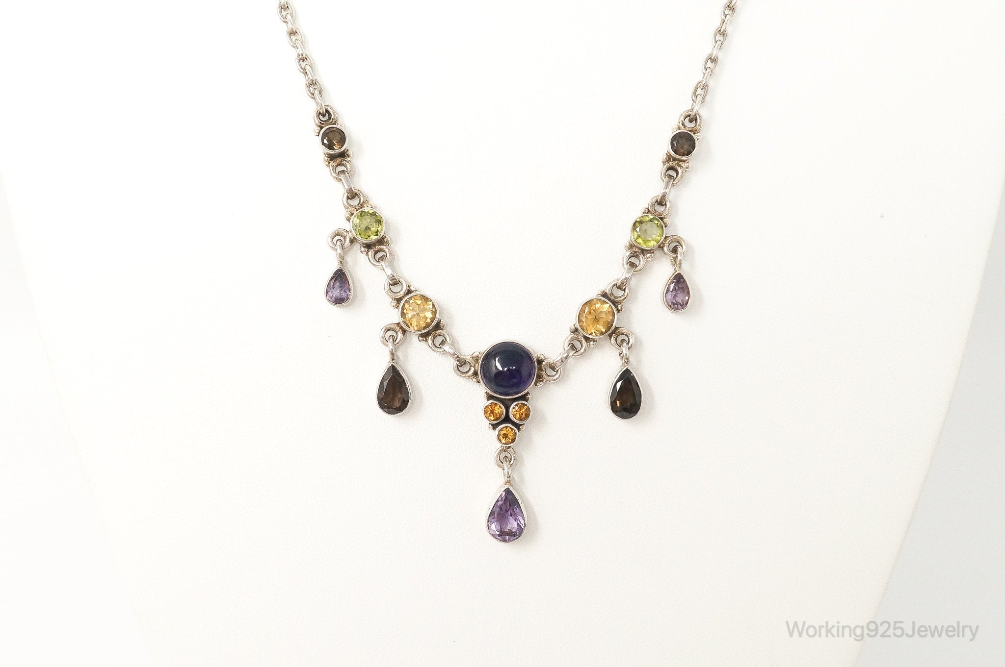 Vintage Designer Nicky Butler Multi Gem Sterling Silver Necklace | Jewelry > Necklaces > Pendants | Wiccan Center
