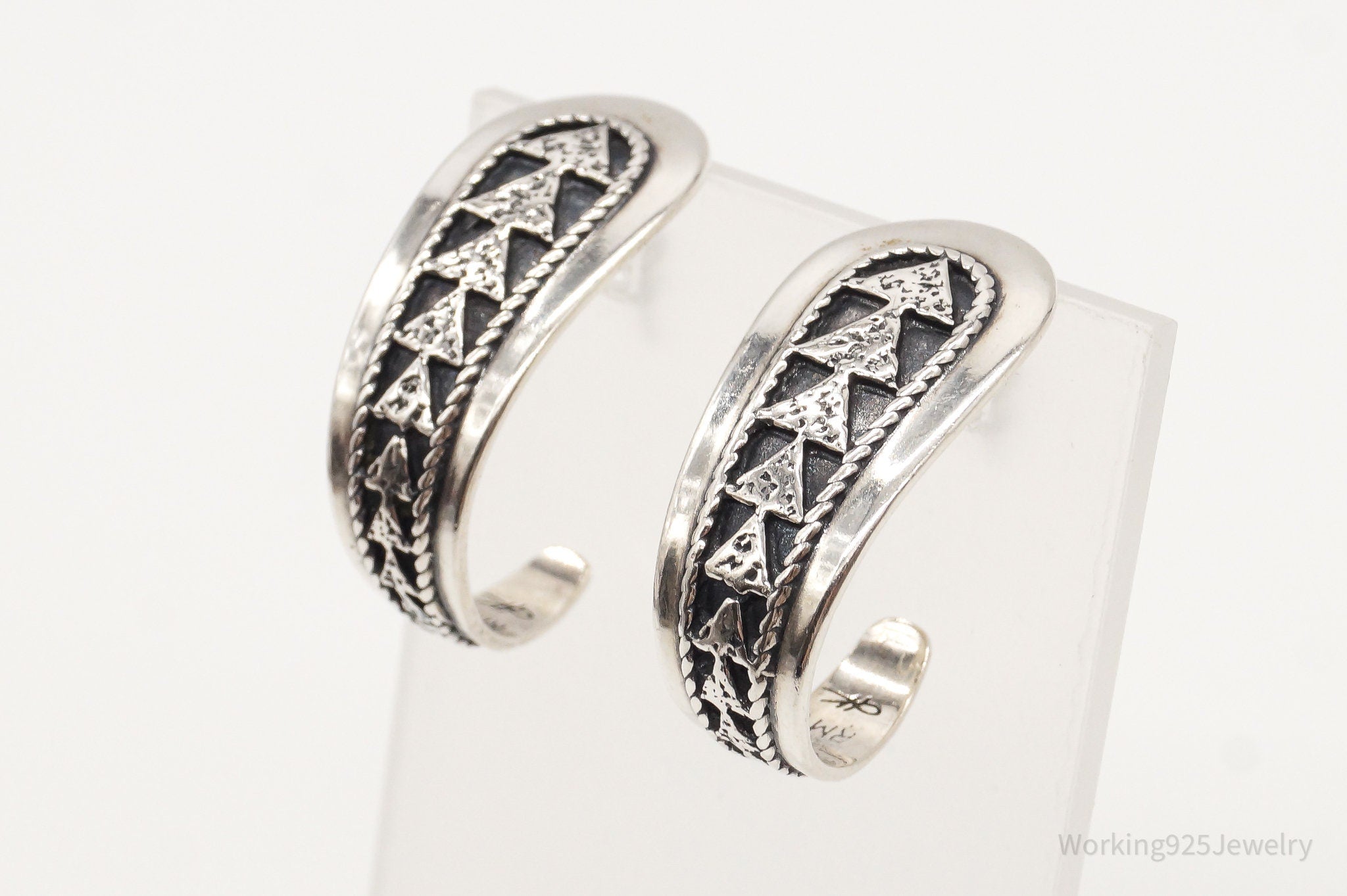 Western Designer Carolyn Pollack Relios RMT Tribal Sterling Silver Earrings | Jewelry > Earrings | Wiccan Center