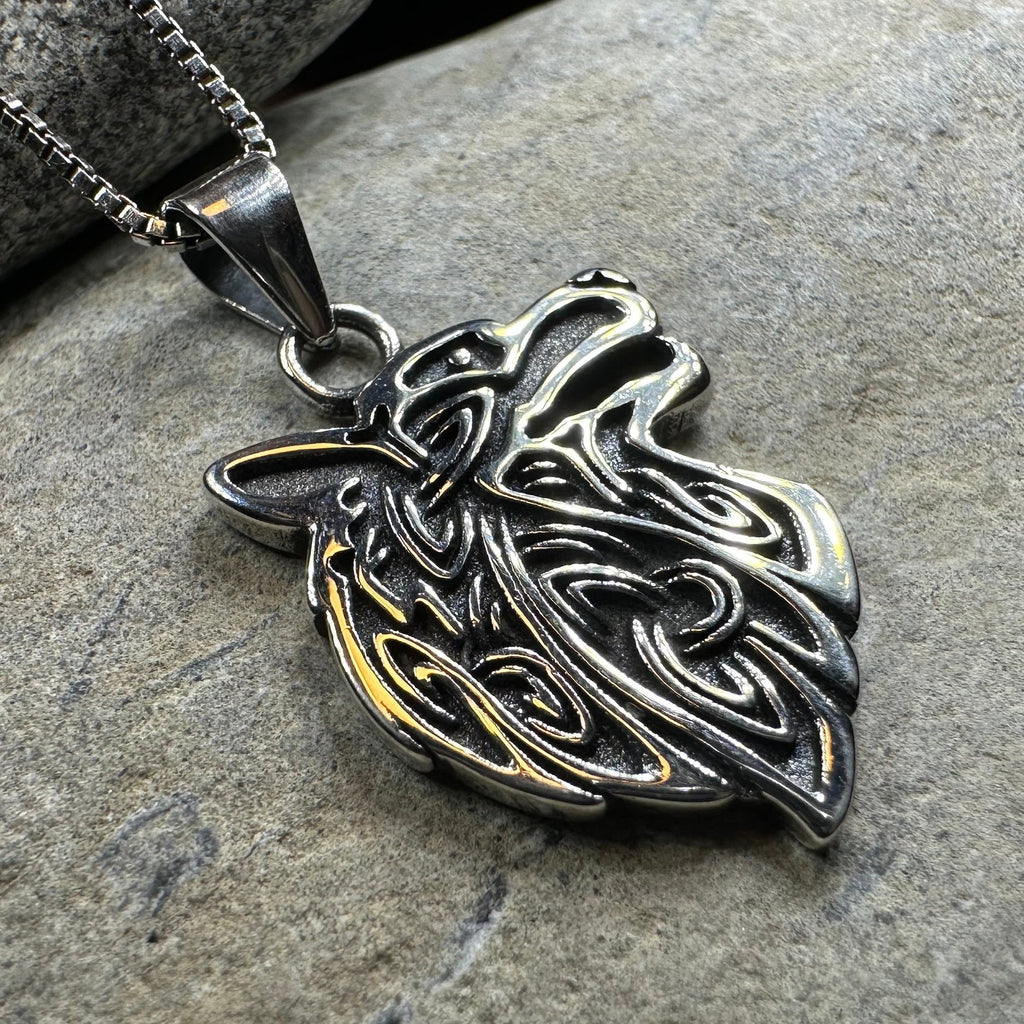 Ian Celtic Wolf Necklace | Pendant | Wiccan Center