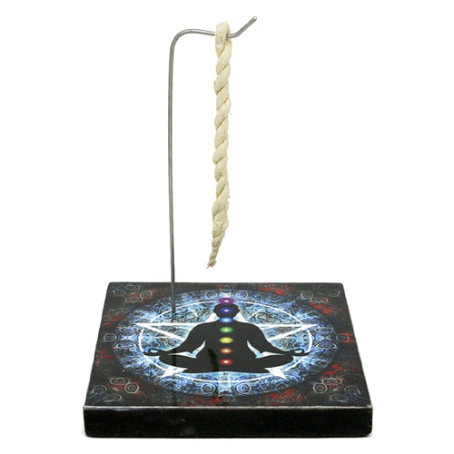 7 Chakras Square Rope Incense Holder | Incense Burner | Wiccan Center