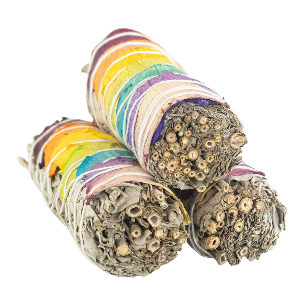 7 Chakra White Sage Smudge Stick | | Wiccan Center