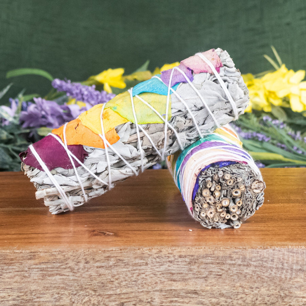 7 Chakra White Sage Smudge Stick | | Wiccan Center