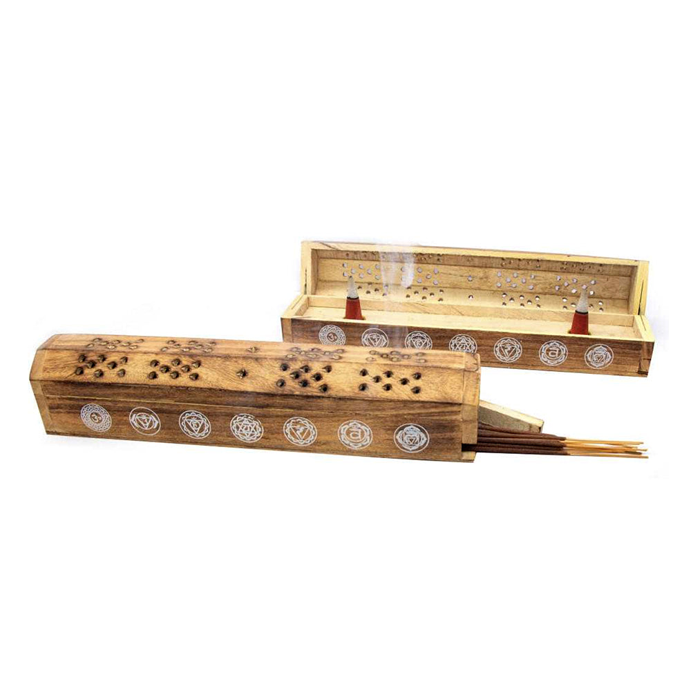 7 Chakra Coffin Incense Burner | Incense Burner | Wiccan Center