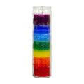 7 Day Chakra Glass Prayer Candle | Candle | Wiccan Center
