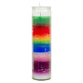 7 Day Multicolor Glass Prayer Candle | Candle | Wiccan Center