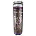 7 Day Glass Ritual Candle - Witch's Broom - Sage | Candle | Wiccan Center