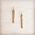 **Gold Bar Dangle Earrings  219cf