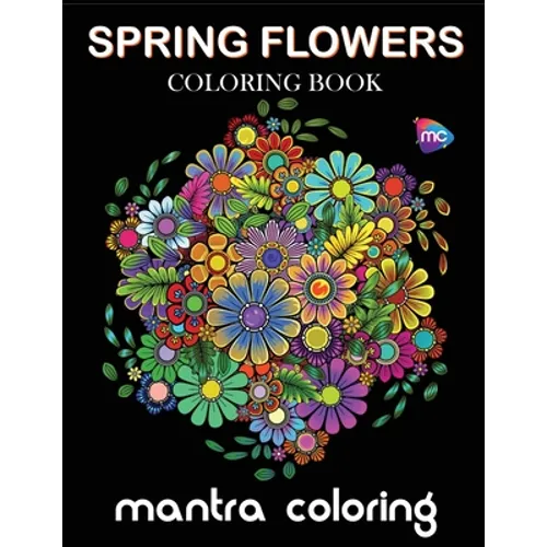 Spring Flowers Coloring Book - Paperback | Books | Wiccan Center