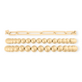 chunky paperclip + juno (5+6mm) bracelet triple stack | | Wiccan Center