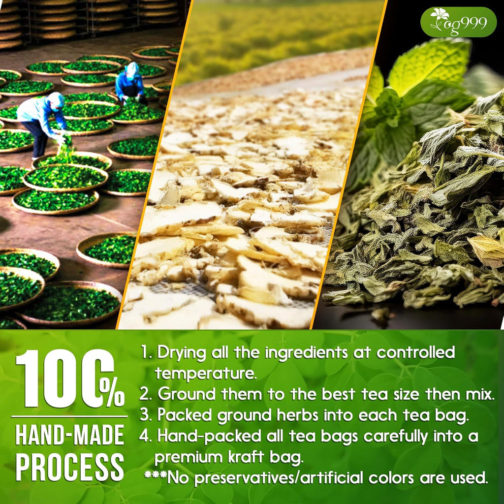 Premium Moringa Ginger Peppermint Herbal Tea | Tea | Wiccan Center