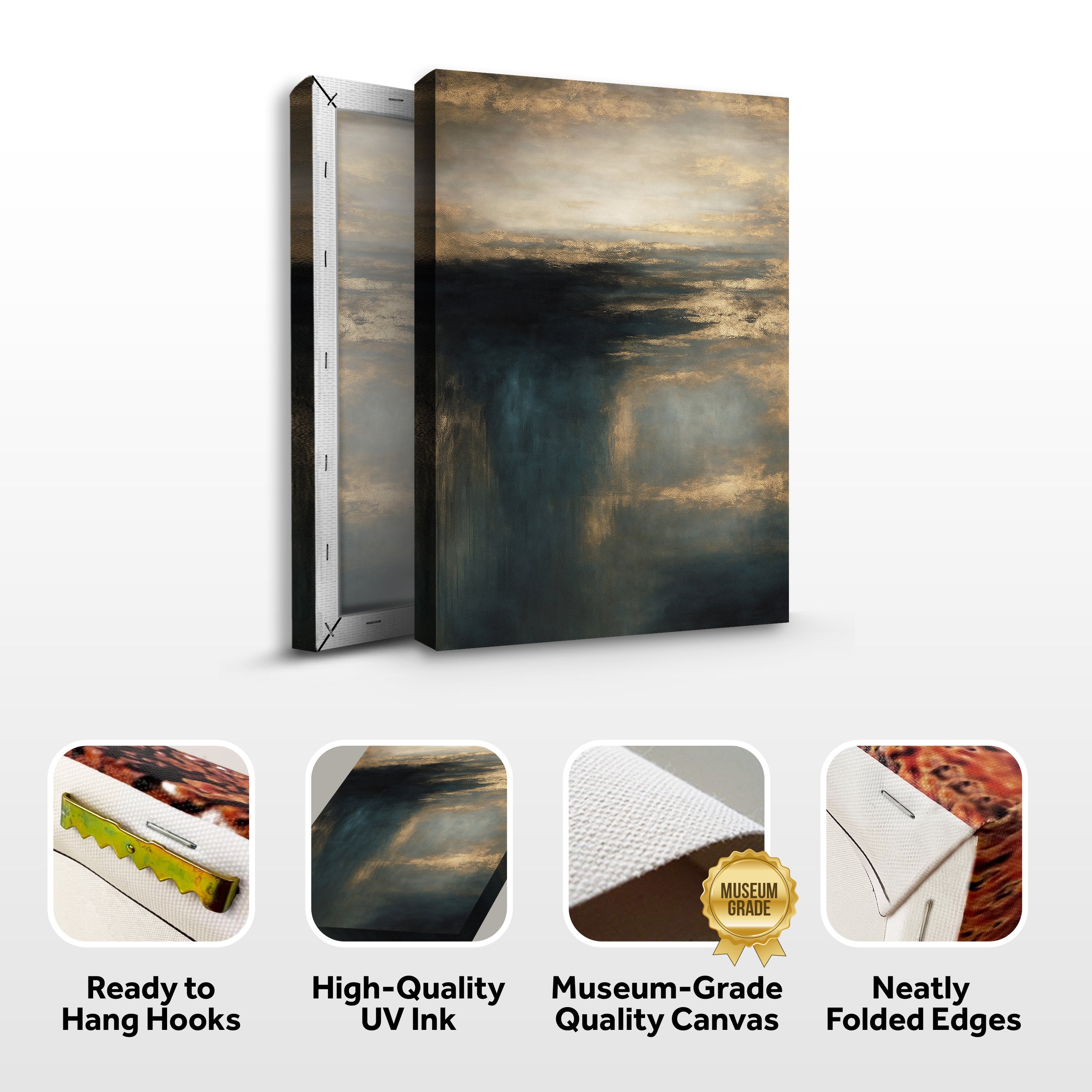 Cloudscape Glimmer Wall Art | Canvas | Wiccan Center