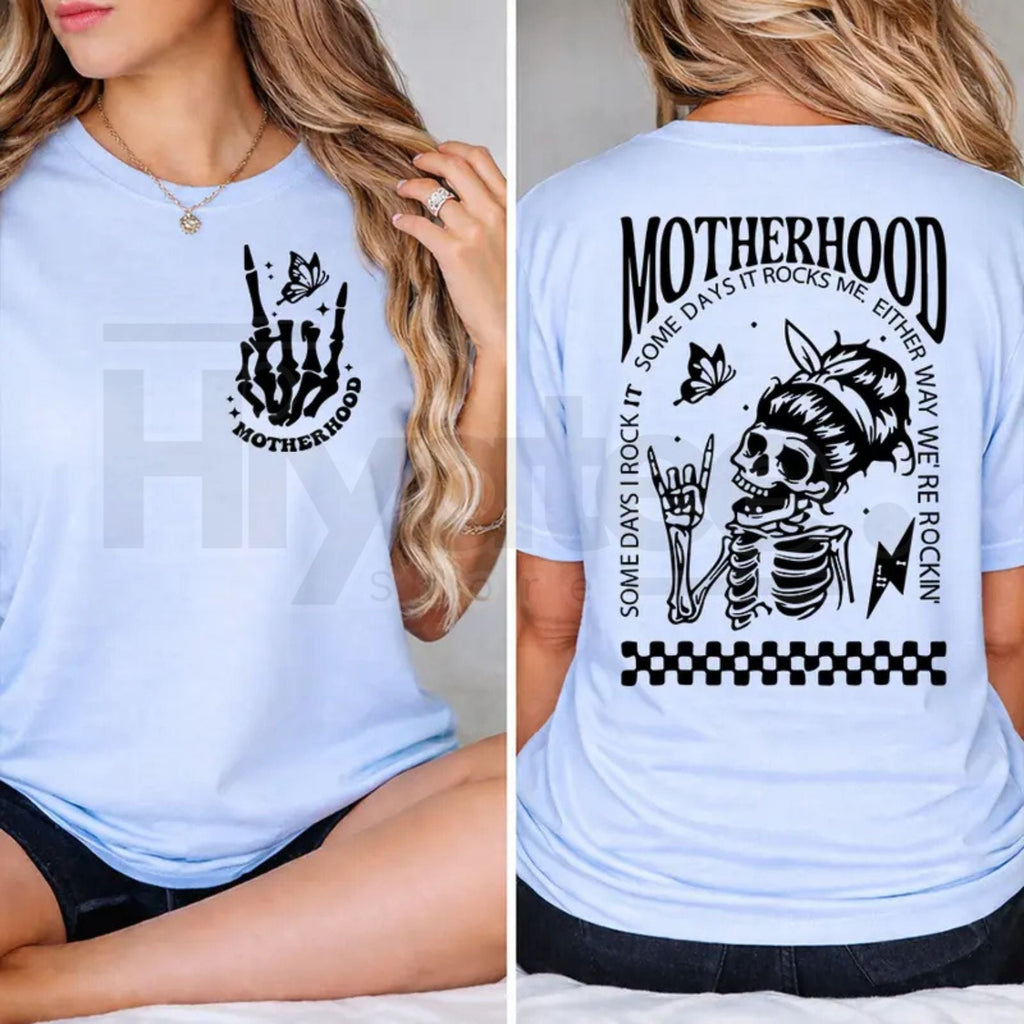 "Motherhood: Sometimes I Rock It" – Funny Sincere Mom Life Graphic Top