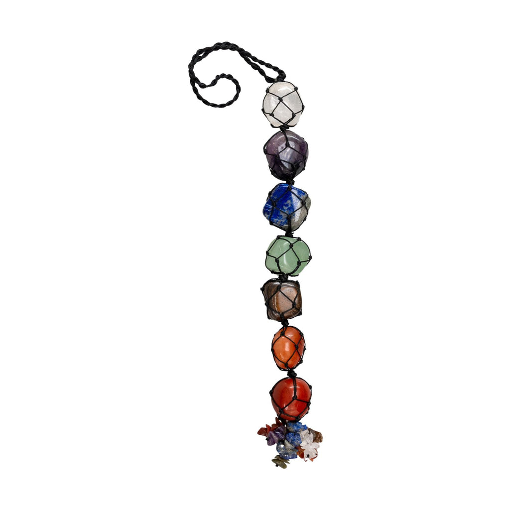 7 Chakra Car Mobile With Chakra Beads | Vehicle Decor | Wiccan Center