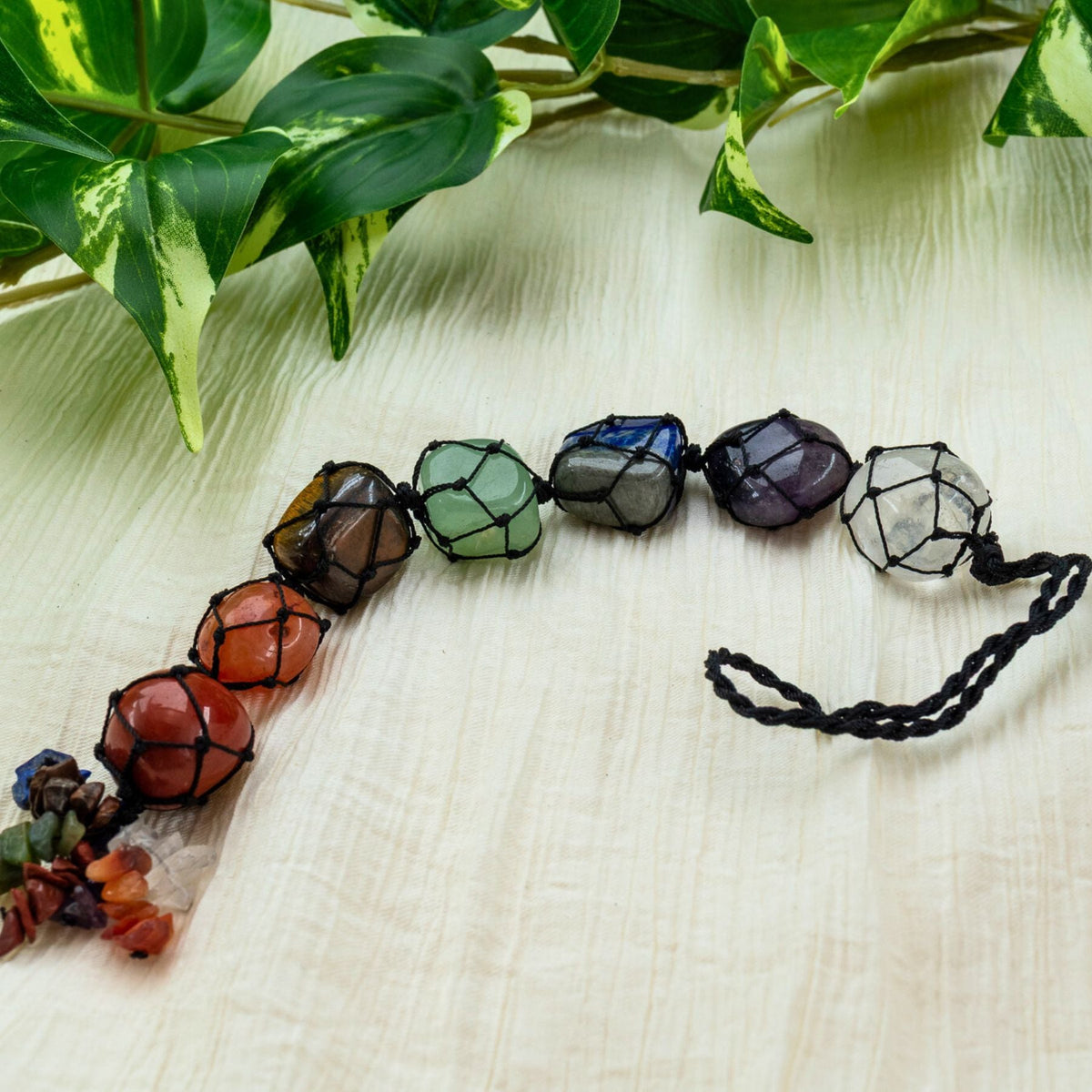 7 Chakra Car Mobile With Chakra Beads
