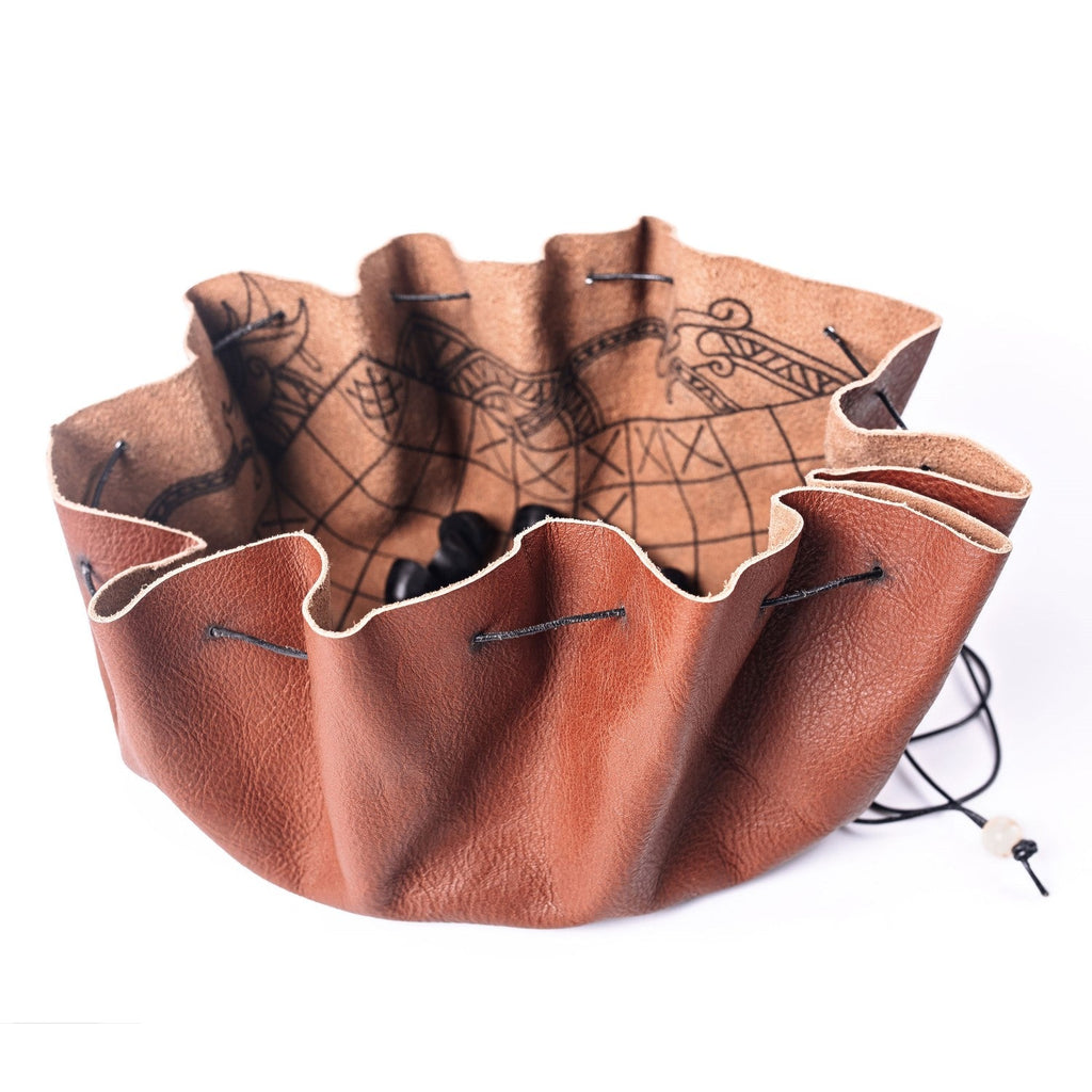 Hnefatafl Travel Set – Leather Board & Pieces | Home & Decor | Wiccan Center