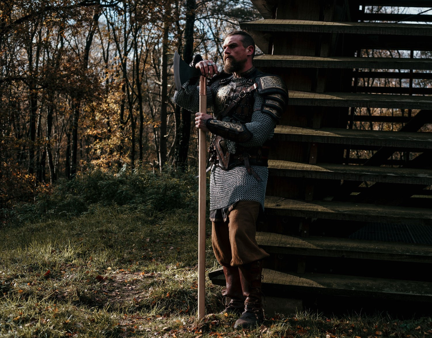 Viking Broad Axe – 5-Foot Long Axe Replica | Armory | Wiccan Center