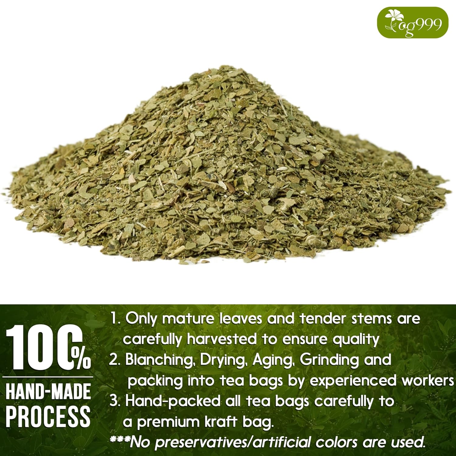 Yerba Mate Tea Bags, Hi-Caffeine, Unsmoked Yerba Mate Tea Bags, Super-Green Yerba Mate, No Dust | Tea | Wiccan Center