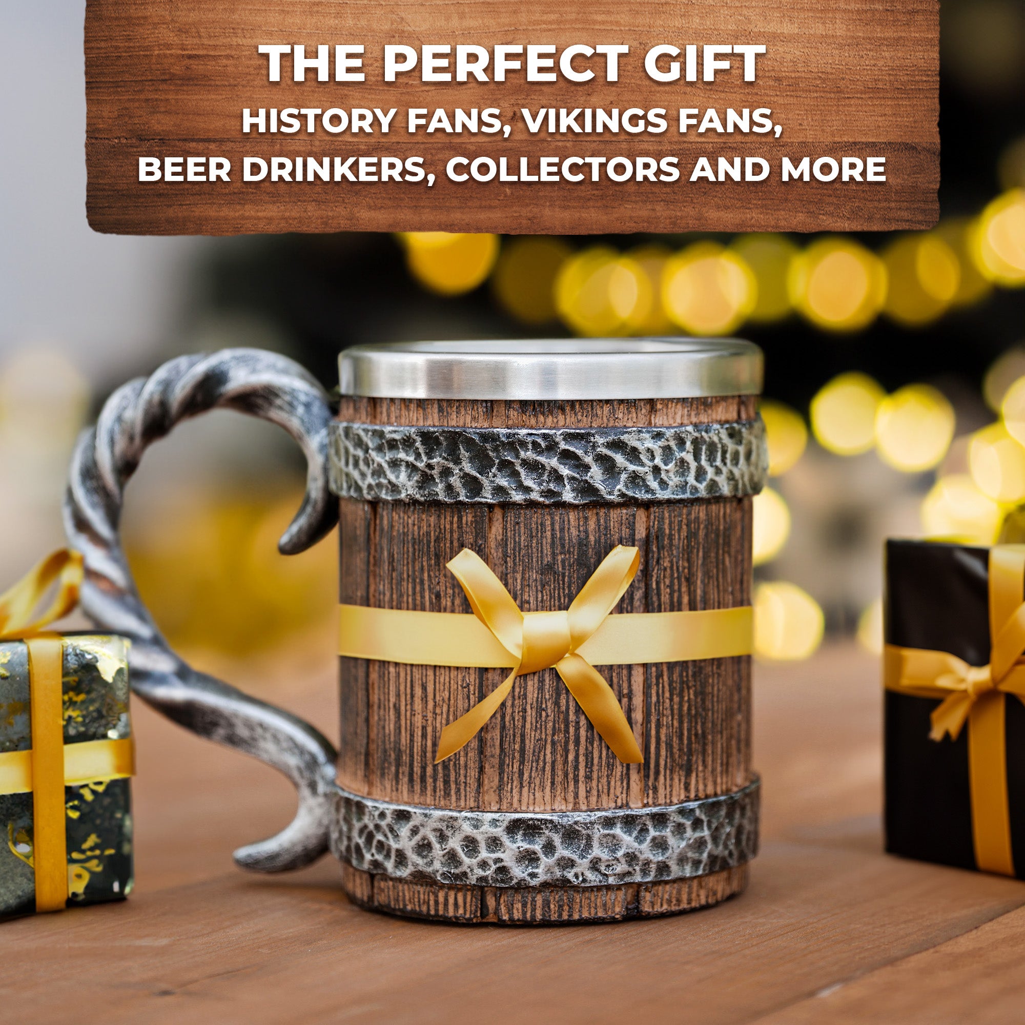 Viking Beer Barrel Tankard – 20 oz Insulated Mug