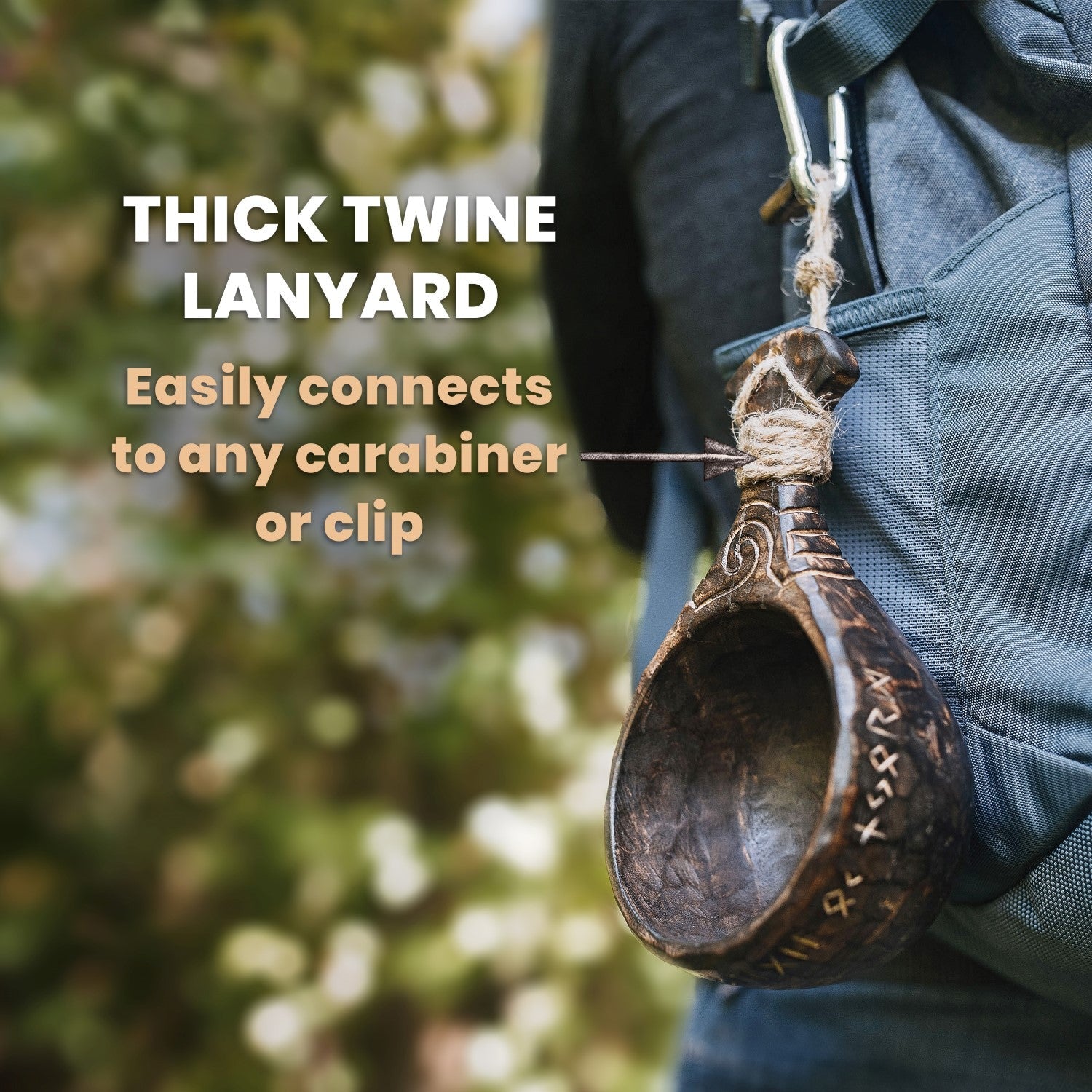 Kuksa Cup – Hand-Carved Scandinavian Bushcraft Mug | Kitchen & Dining | Wiccan Center