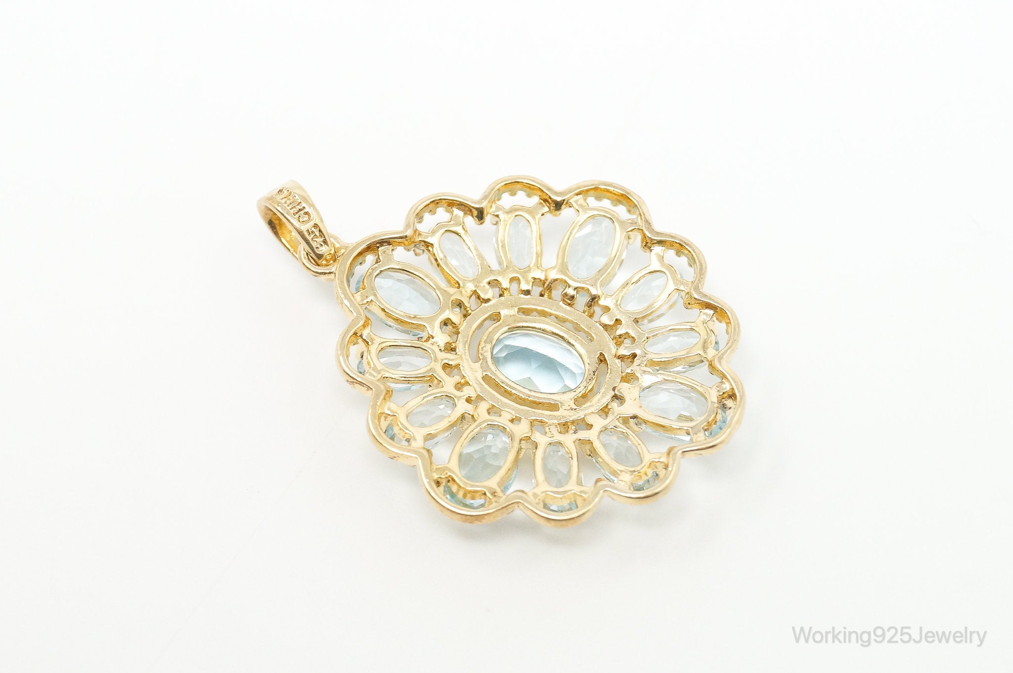 Designer Ross Simons Blue Topaz Gold Over Sterling Silver Pendant | Jewelry > Necklaces > Pendants | Wiccan Center