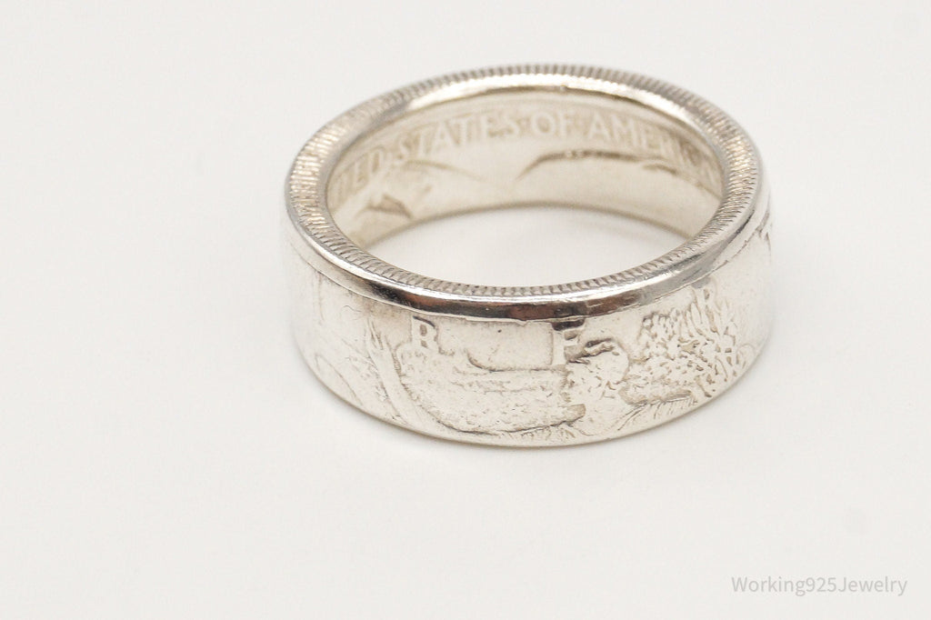 Vintage 1942 Half Dollar Silver Ring - Size 9 | Jewelry > Rings | Wiccan Center