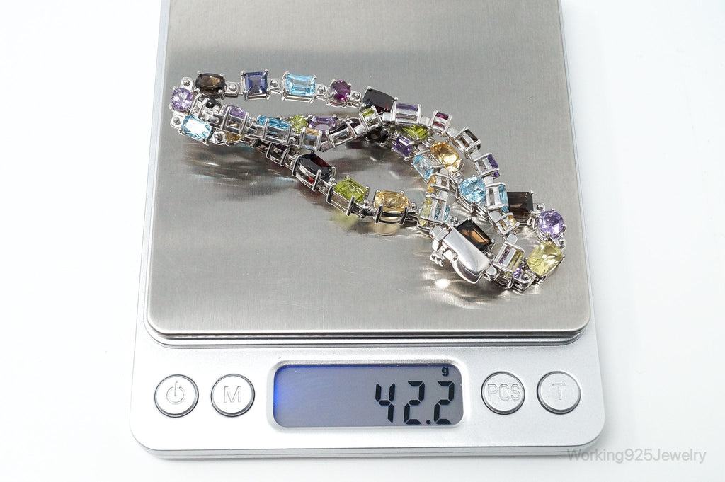 Vintage Multi Stone Sterling Silver Necklace | Jewelry > Necklaces > Pendants | Wiccan Center