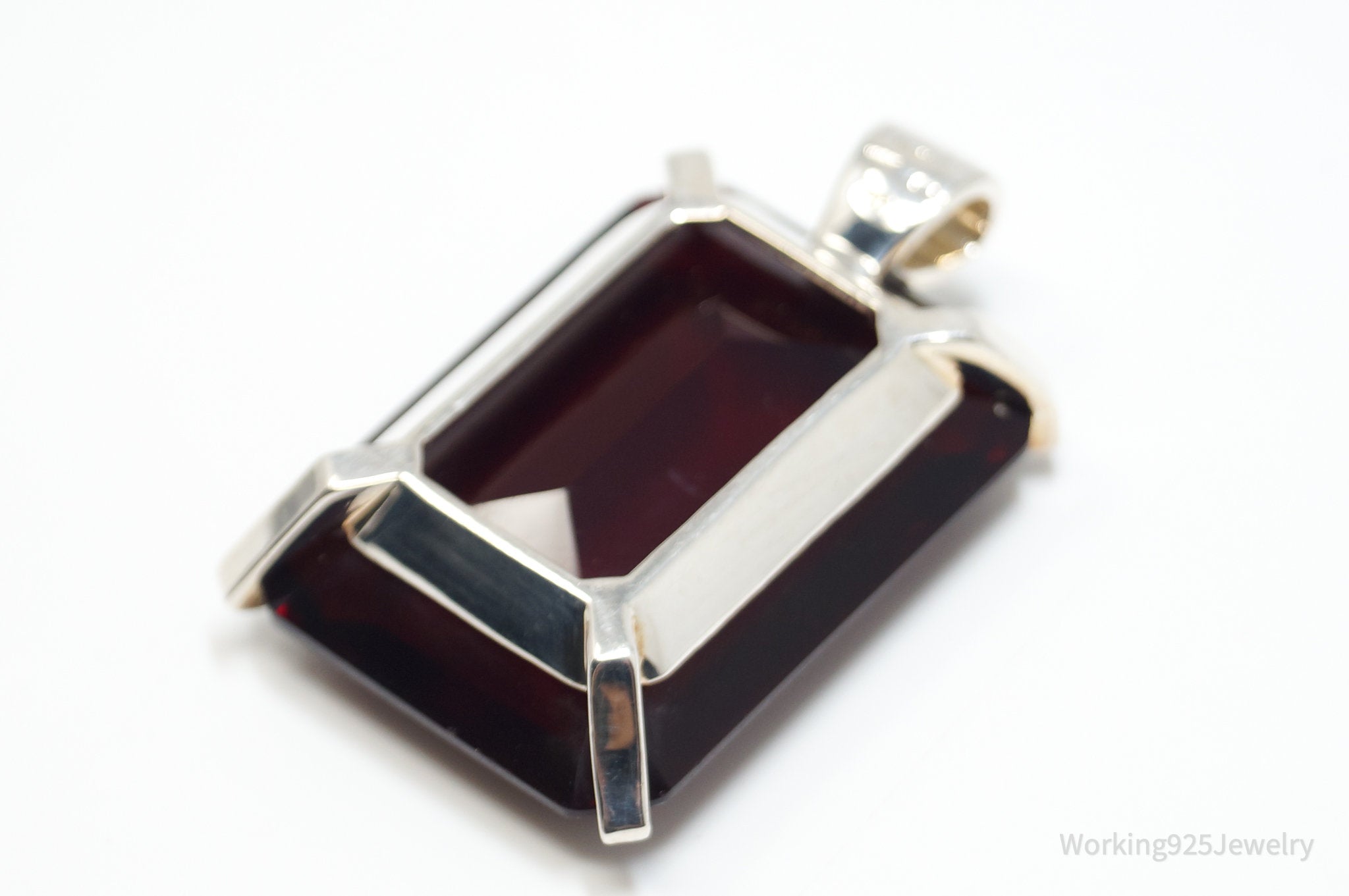 Vintage Large Designer Kendra Scott Glass Sterling Silver Necklace Pendant | Jewelry > Necklaces > Pendants | Wiccan Center