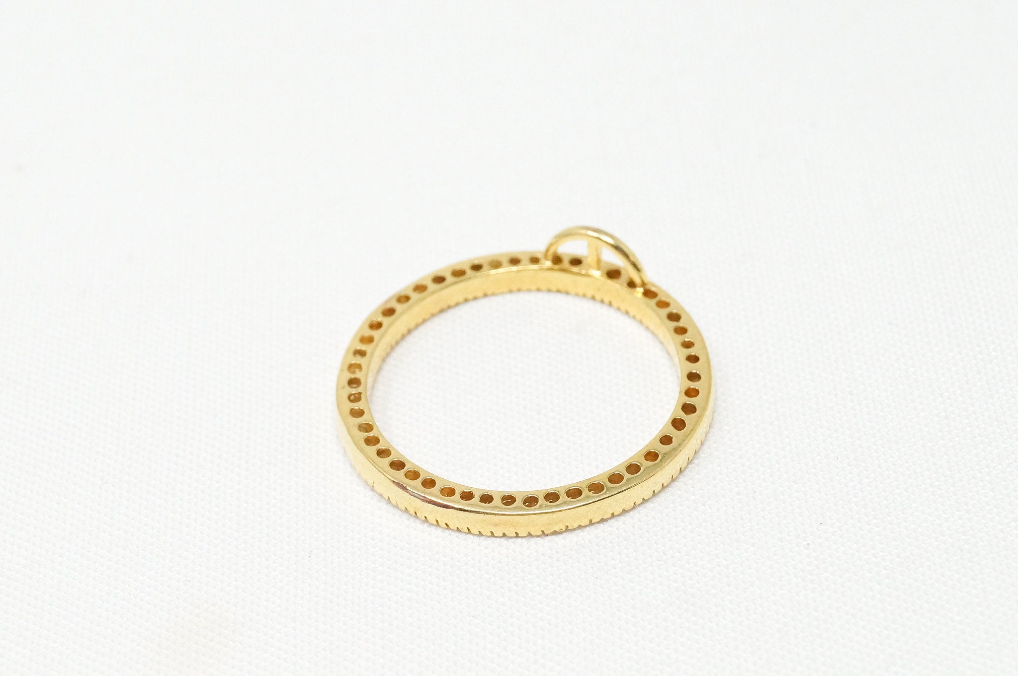 Vintage Gold Vermeil Cubic Zirconia Geometric Sterling Silver Necklace Pendant | Jewelry > Necklaces > Pendants | Wiccan Center