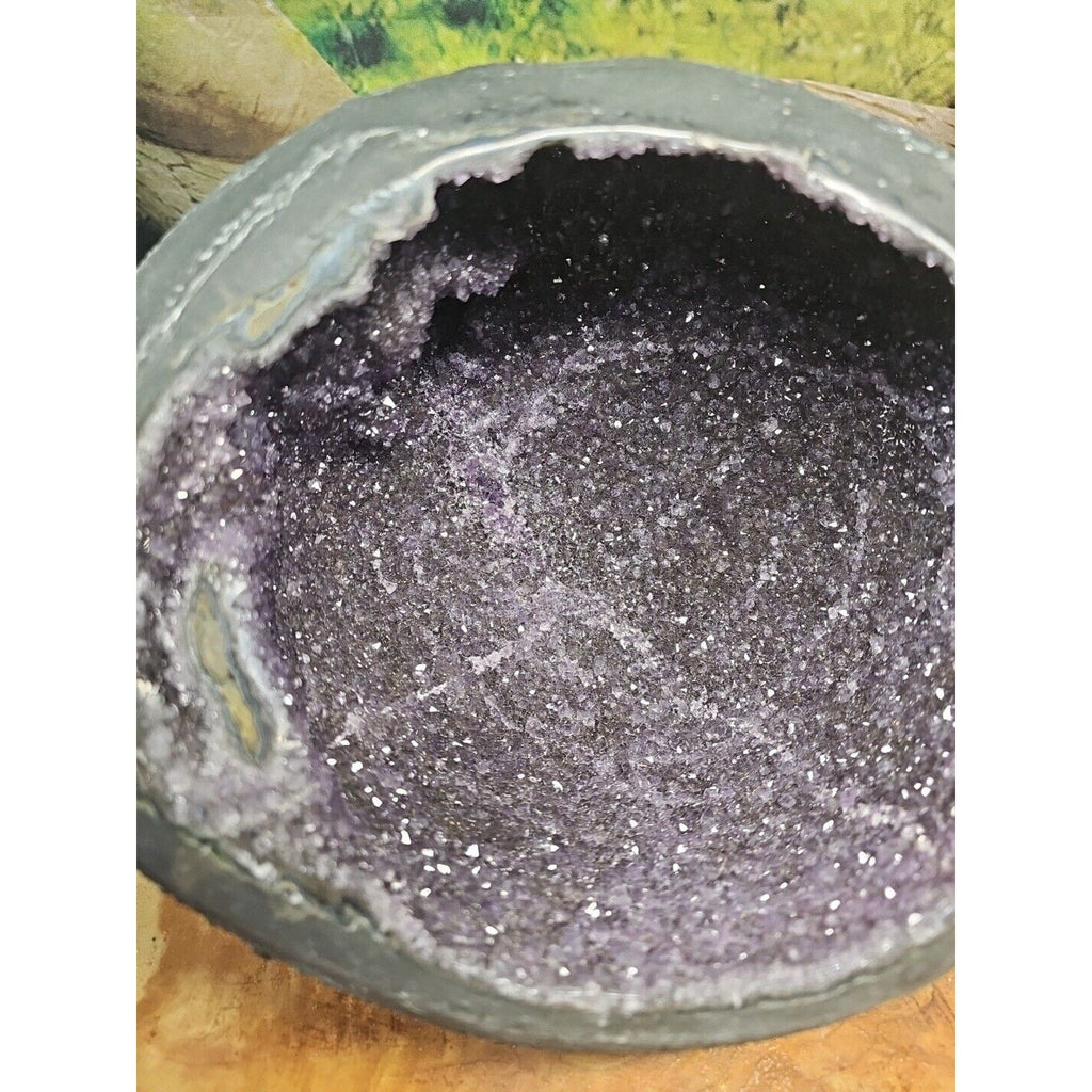 Raw Amethyst Money Bag Geode — 16.8 lbs, Abundance & Reiki Energy Crystal | CrystalCloud Company | Geodes & Clusters | Wiccan Center