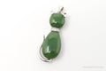 Large Kitten Cat Nephrite Cubic Zirconia Sterling Silver Necklace Pendant | Jewelry > Necklaces > Pendants | Wiccan Center
