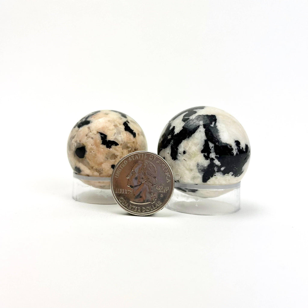 Black Tourmaline Feldspar Sphere