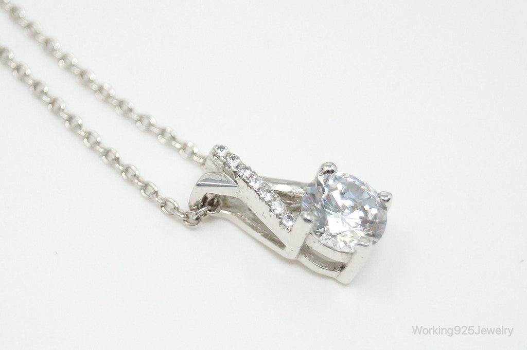 Vintage Designer Lafonn Cubic Zirconia Sterling Silver Necklace | Jewelry > Necklaces > Pendants | Wiccan Center