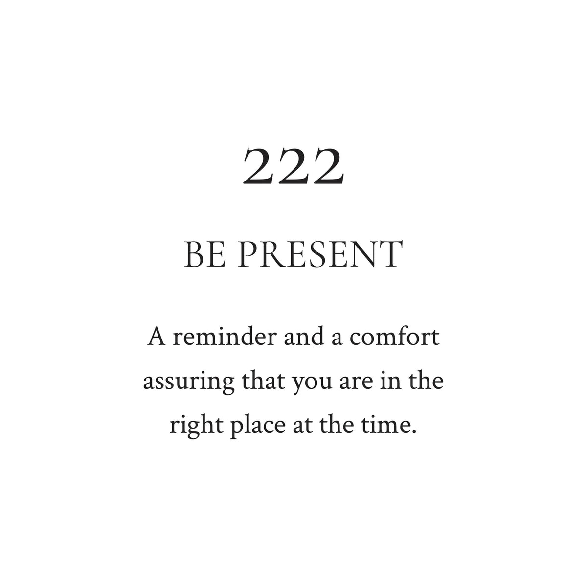 222 Candle / Be Present / Cashmere Bergamot