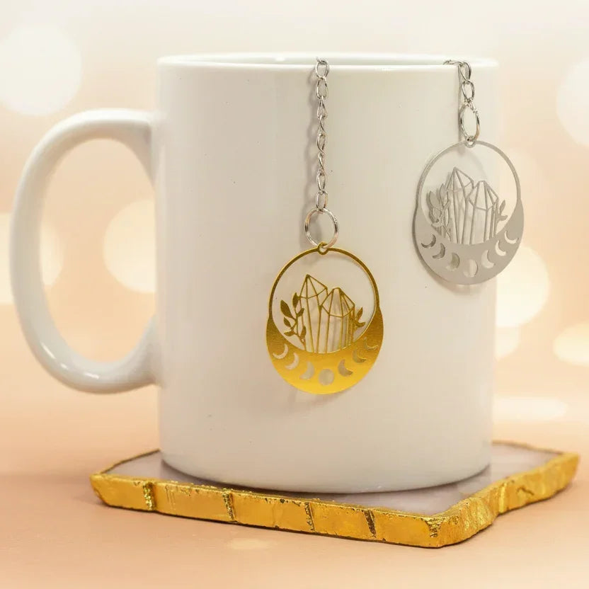 Crystals & Moon Cycle Loose Leaf Tea Infuser