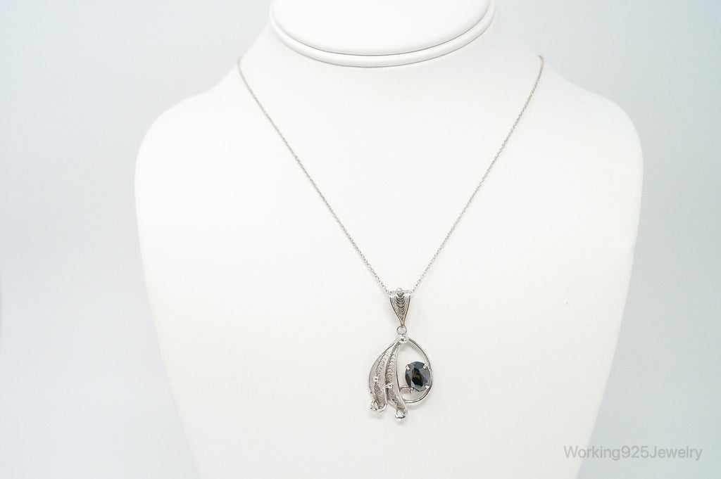 Vintage Designer Sorrento Hematite Sterling Silver Necklace | Jewelry > Necklaces > Pendants | Wiccan Center