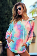 BiBi Tie Dye French Terry Hoodie with Kangaroo Pocket | | Wiccan Center