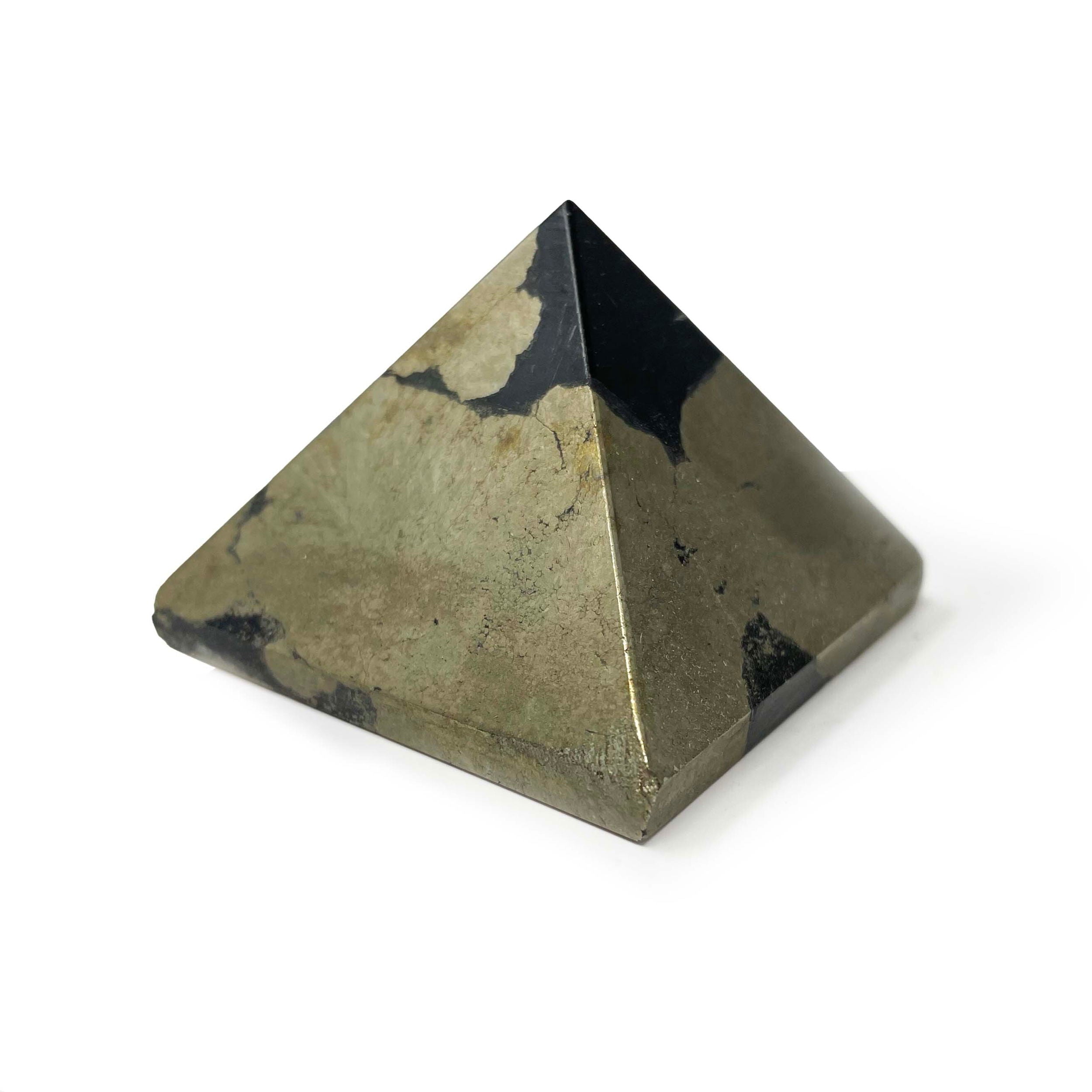Pyrite Pyramid From India | Crystals & Minerals > Figurines | Wiccan Center
