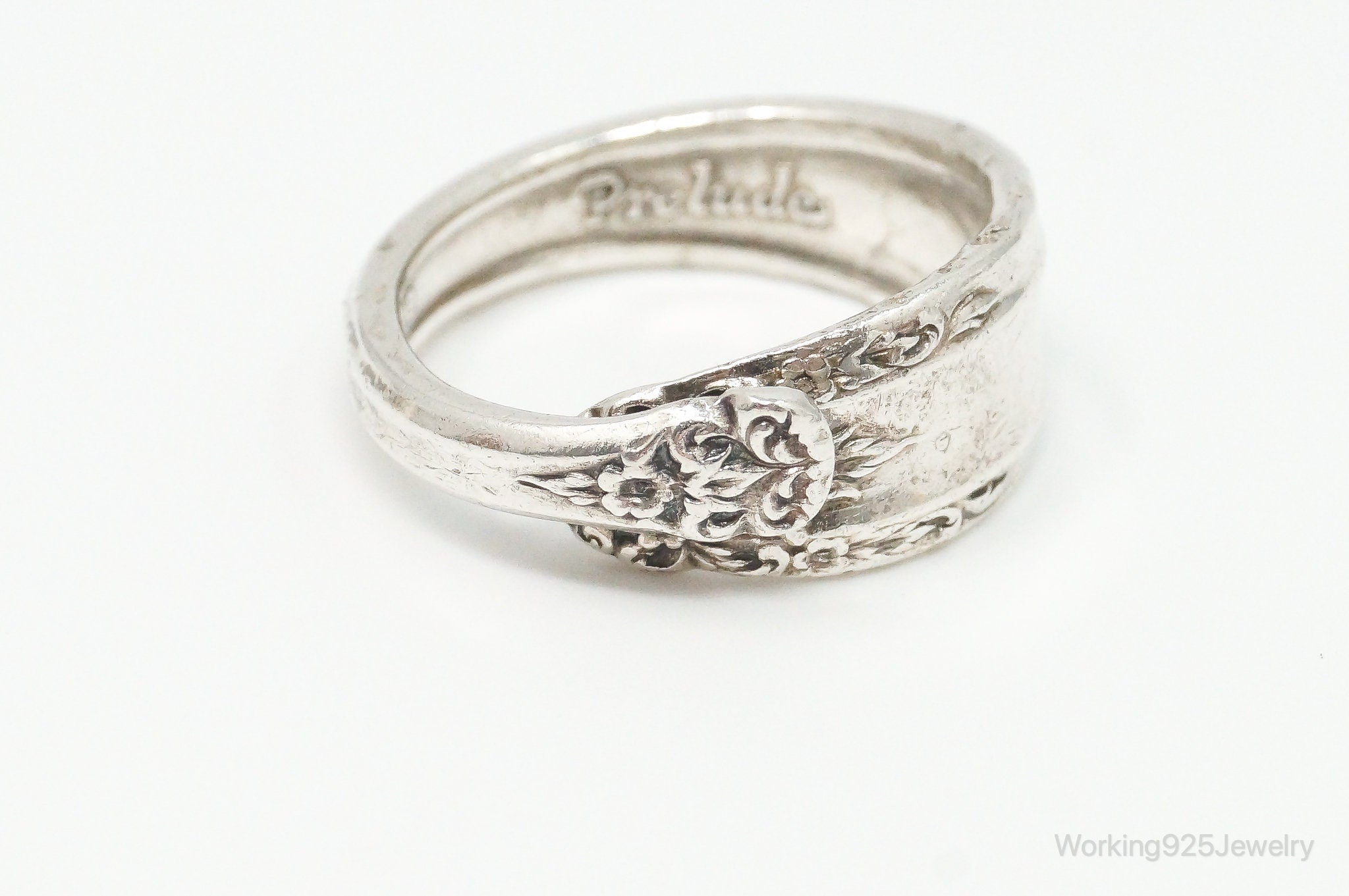 Antique International Sterling Silver "Prelude" Floral Spoon Ring Size 6.5 | Jewelry > Rings | Wiccan Center