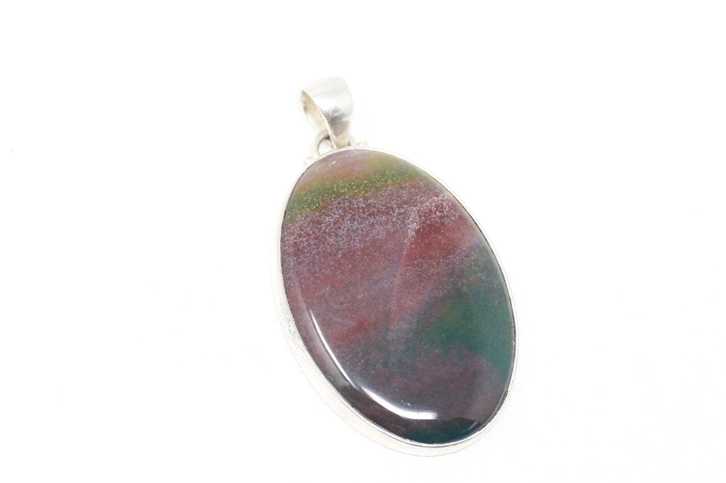 Large Vintage Fluorite Southwest Sterling Silver Necklace Pendant | Jewelry > Necklaces > Pendants | Wiccan Center