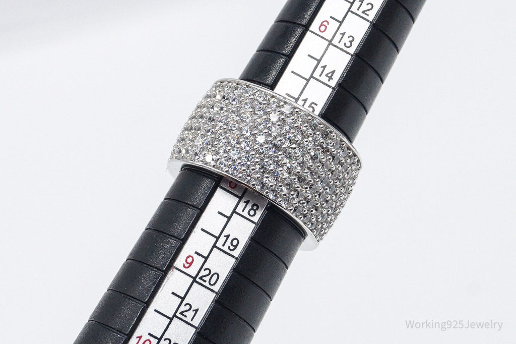Vintage SW Cubic Zirconia Sterling Silver Band Ring - Size 7.5 | Jewelry > Rings | Wiccan Center