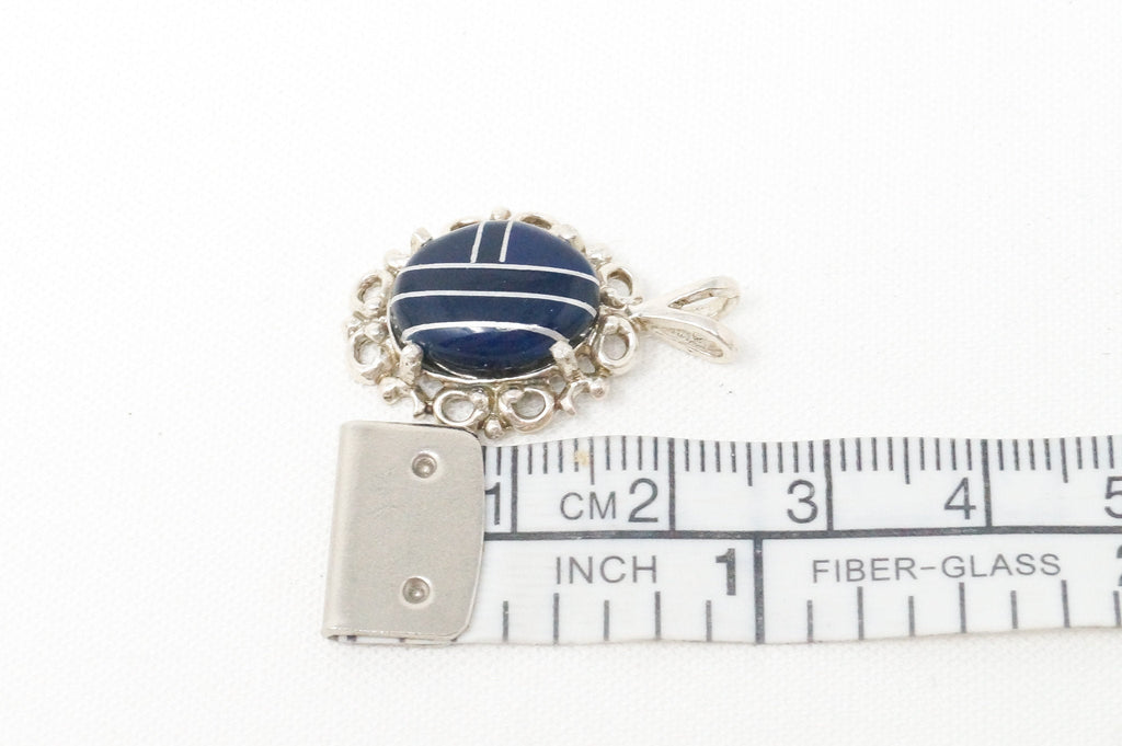 Vintage Designer KABANA Blue Lapis Lazuli Sterling Silver Necklace Pendant | Jewelry > Necklaces > Pendants | Wiccan Center
