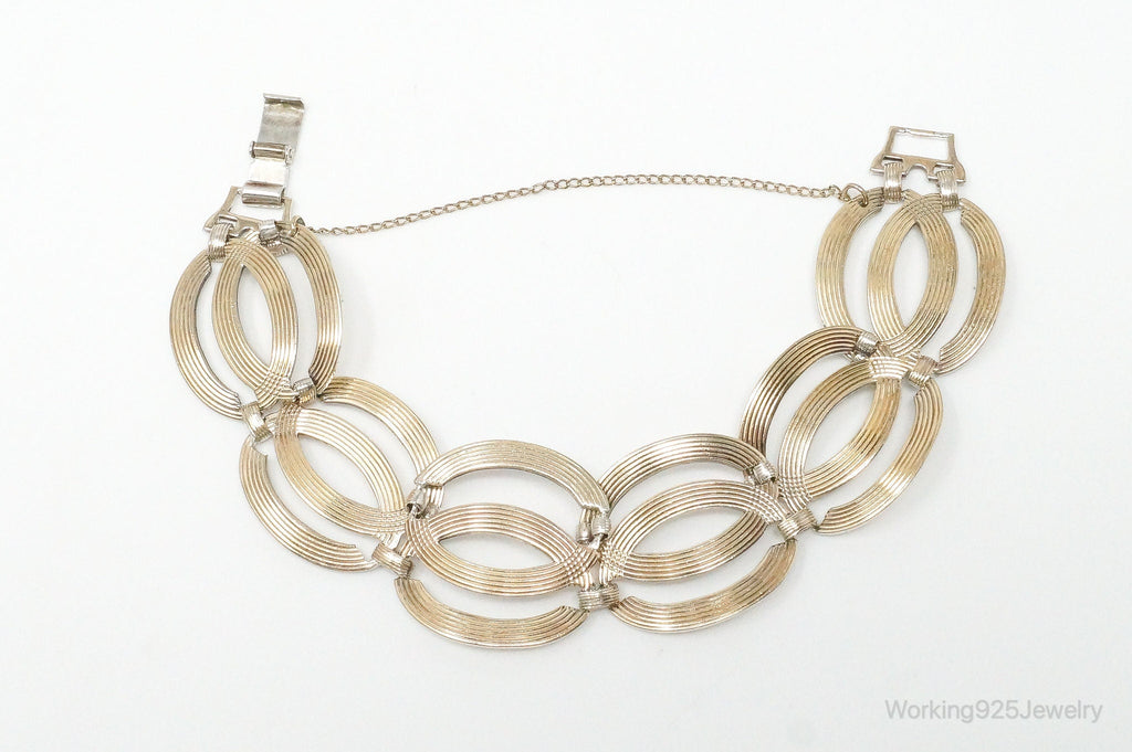 Vintage Designer Symmetalic 14K Gold Art Deco Sterling Silver Bracelet | Jewelry > Bracelets | Wiccan Center