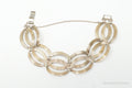 Vintage Designer Symmetalic 14K Gold Art Deco Sterling Silver Bracelet | Jewelry > Bracelets | Wiccan Center